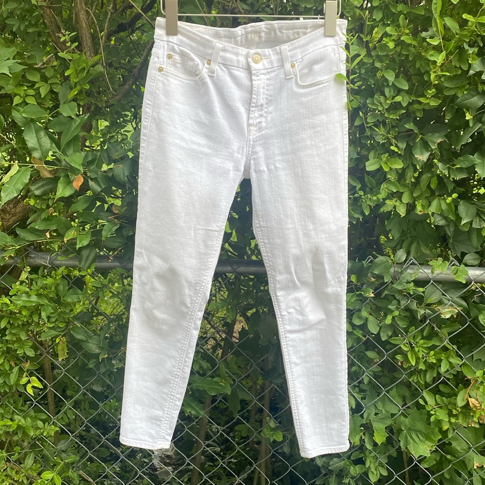 Seven for all mankind white jeans